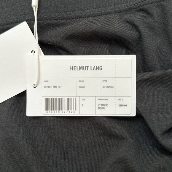 NWT Helmut Lang Ruched Mini Skirt Size Small - Picture 4 of 5